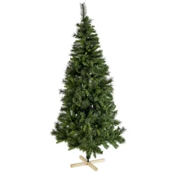 Sapin artificiel vert pied en bois 730 branches Ø108xH210cm-Gifi Sale