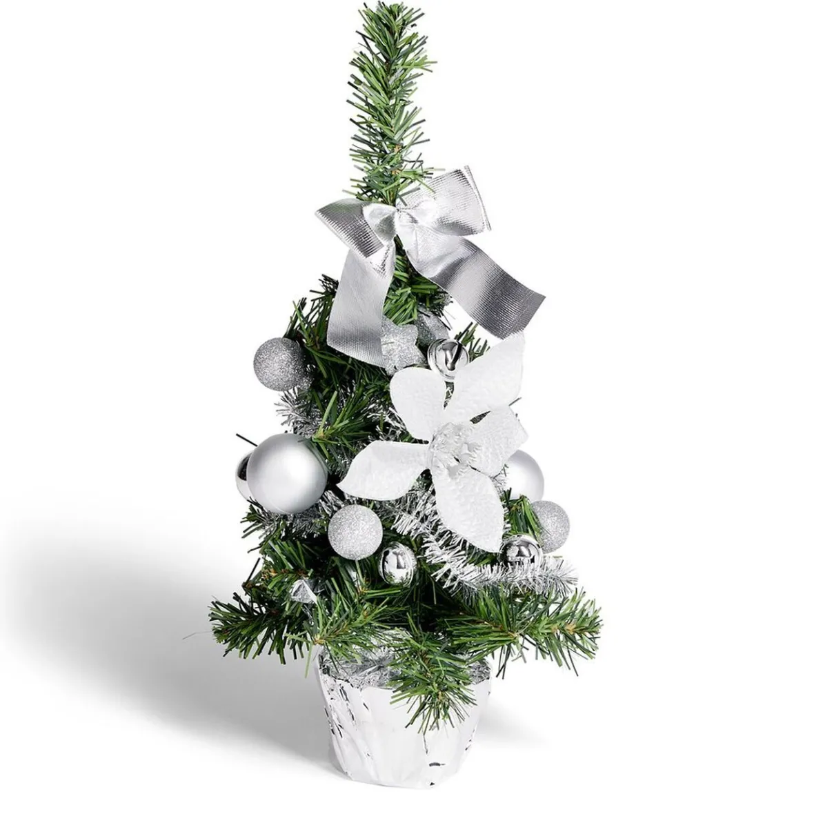 Sapin décor argenté H36cm-Gifi New