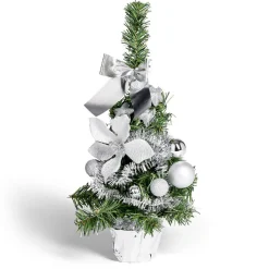Sapin décor argenté H36cm-Gifi New