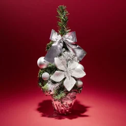 Sapin décor argenté H36cm-Gifi New