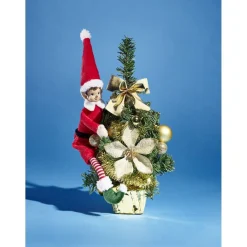 Sapin décor doré H36cm-Gifi New