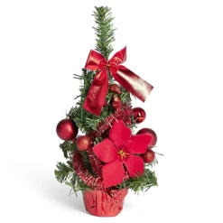 Sapin décor rouge H36cm-Gifi Clearance