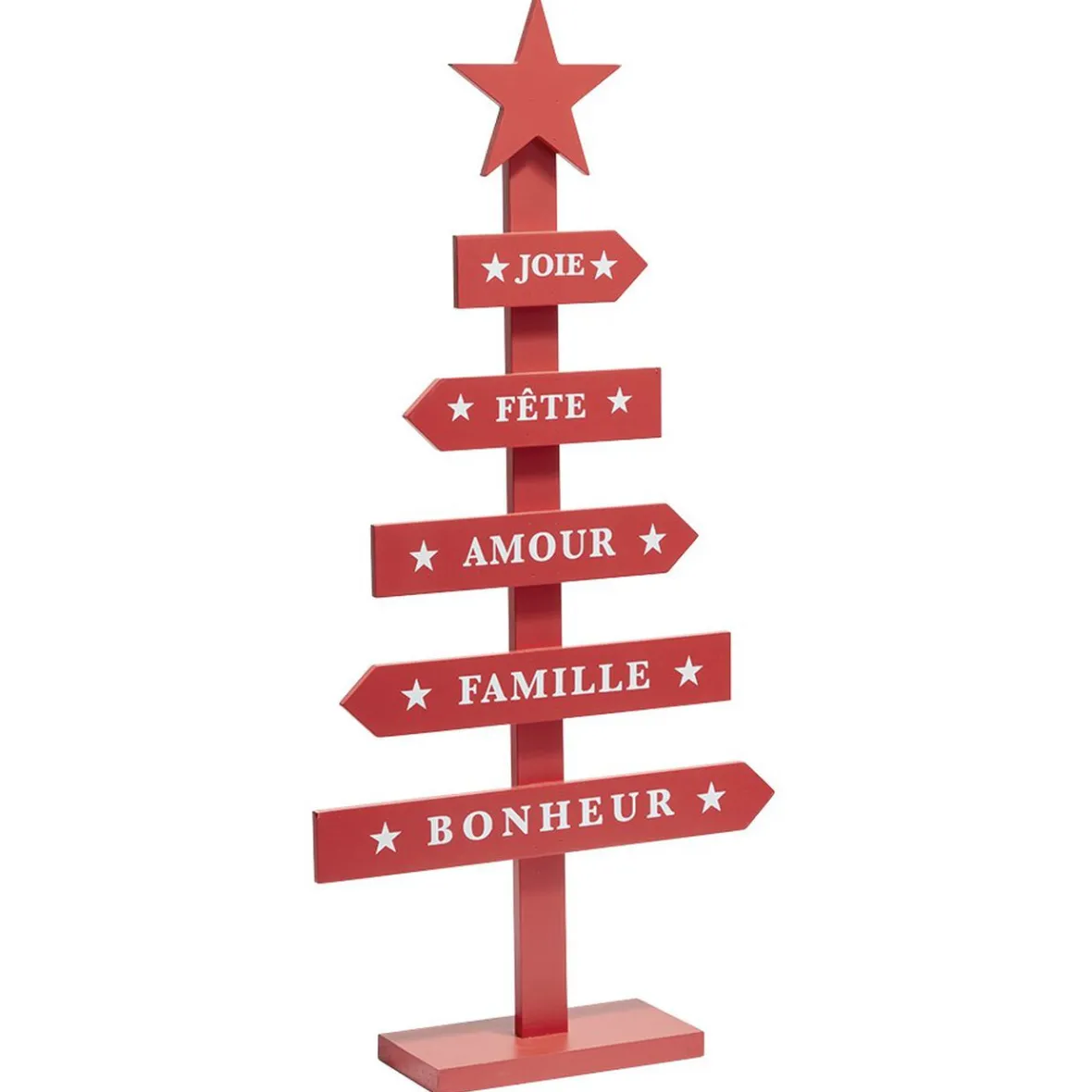 Sapin de Noël à poser en bois-Gifi Discount