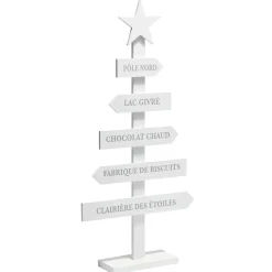 Sapin de Noël à poser en bois-Gifi Discount