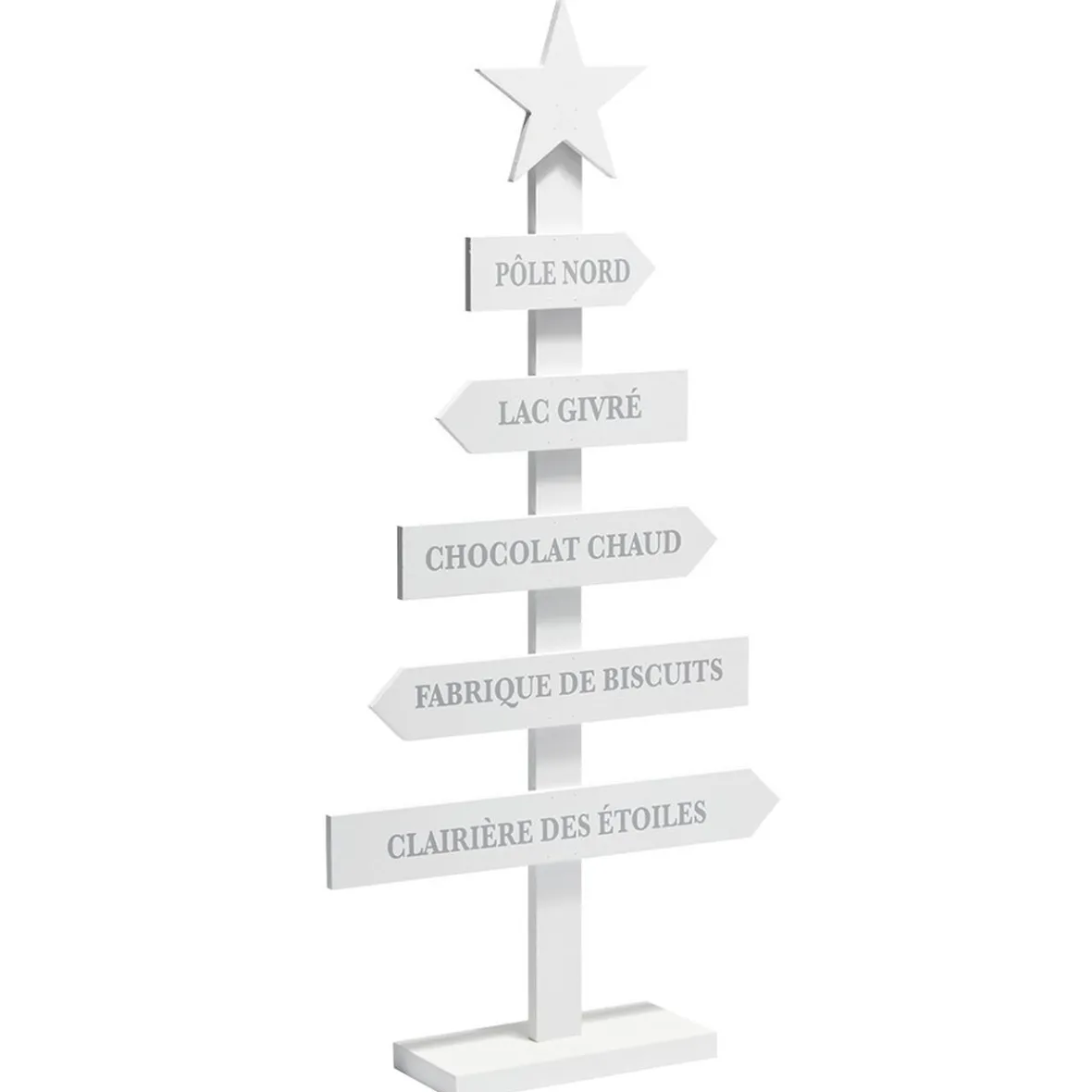 Sapin de Noël à poser en bois-Gifi Discount