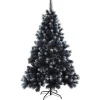 Sapin de Noël artificiel noir effet floqué 1,5 m-Gifi Outlet