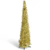Sapin de Noël artificiel POP UP doré Ø30xH120cm-Gifi Sale
