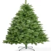 Sapin de Noël artificiel vert avec pied métal Ø120xH210cm-Gifi Outlet
