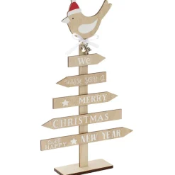 Sapin de Noël en bois à poser-Gifi Online