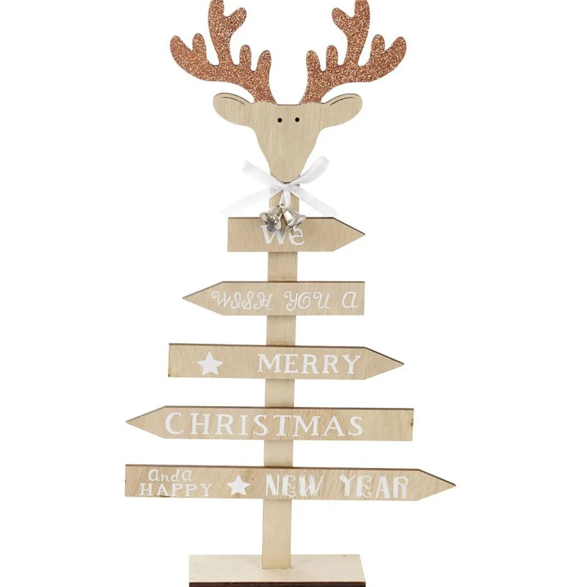 Sapin de Noël en bois à poser-Gifi Online