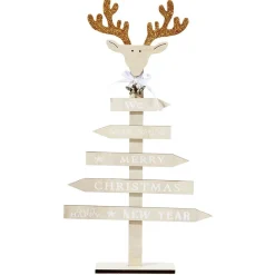 Sapin de Noël en bois à poser-Gifi Outlet