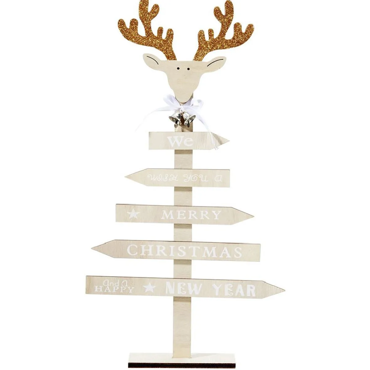 Sapin de Noël en bois à poser-Gifi Outlet