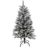 Sapin de Noël enneigé et pommes de pin H 120 cm-Gifi Outlet