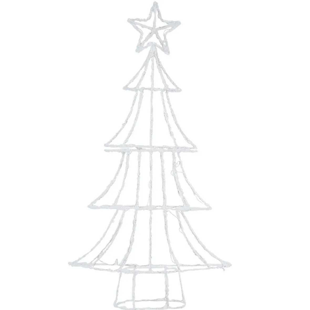 Sapin de Noël lumineux blanc 1,5 m-Gifi Clearance