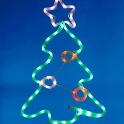 Sapin de Noël lumineux multicolore fixe-Gifi Online