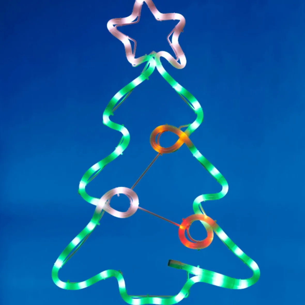 Sapin de Noël lumineux multicolore fixe-Gifi Online