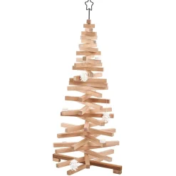 Sapin de Noël modulable lattes de bois naturel-Gifi Best