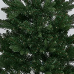 Sapin de Noël Vert effet réel avec pied en bois H150 cm-Gifi Best
