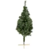 Sapin de Noël vert effet touffu avec pied en bois H180 cm-Gifi Discount