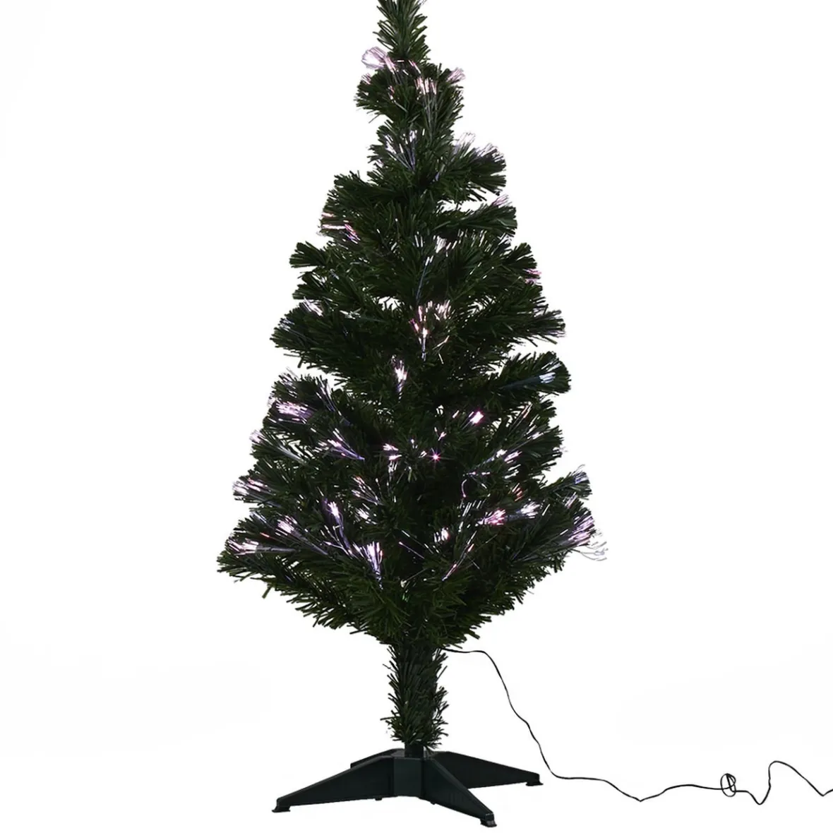 Sapin de Noël vert fibre optique h 120 cm-Gifi Best