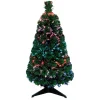 Sapin de Noël vert fibre optique h 90 cm-Gifi Best