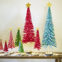 Sapin en feutrine et bois à poser H45cm - 4 modèles-Gifi Clearance