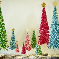 Sapin en feutrine et bois à poser H45cm - 4 modèles-Gifi Clearance