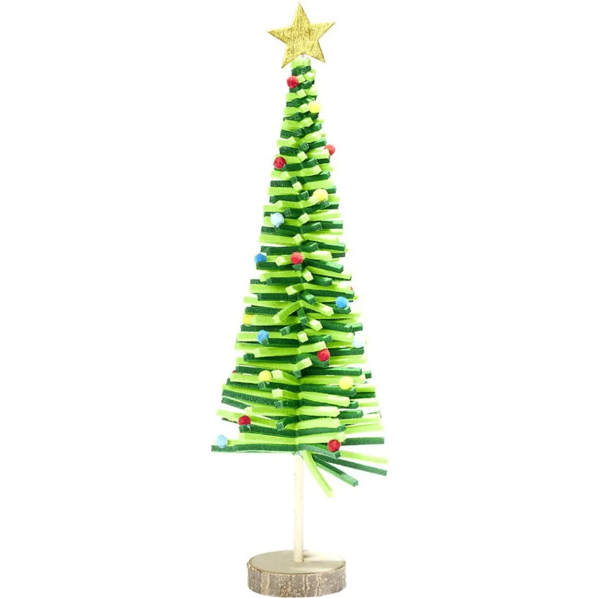 Sapin en feutrine et bois à poser H45cm - 4 modèles-Gifi Clearance