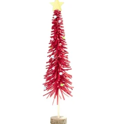 Sapin en feutrine et bois à poser H45cm - 4 modèles-Gifi Clearance