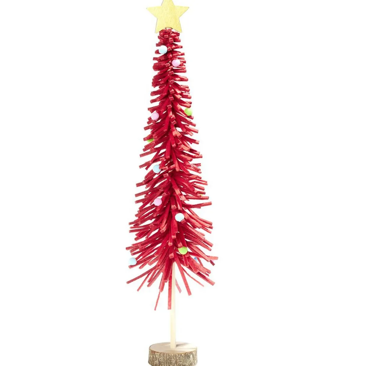 Sapin en feutrine et bois à poser H45cm - 4 modèles-Gifi Clearance