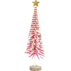 Sapin en feutrine et bois à poser H45cm - 4 modèles-Gifi Clearance