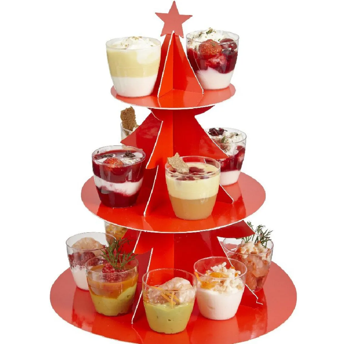 Sapin et 12 verrines-Gifi