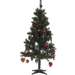 Sapin et ses 75 décorations h. 150 cm-Gifi Discount