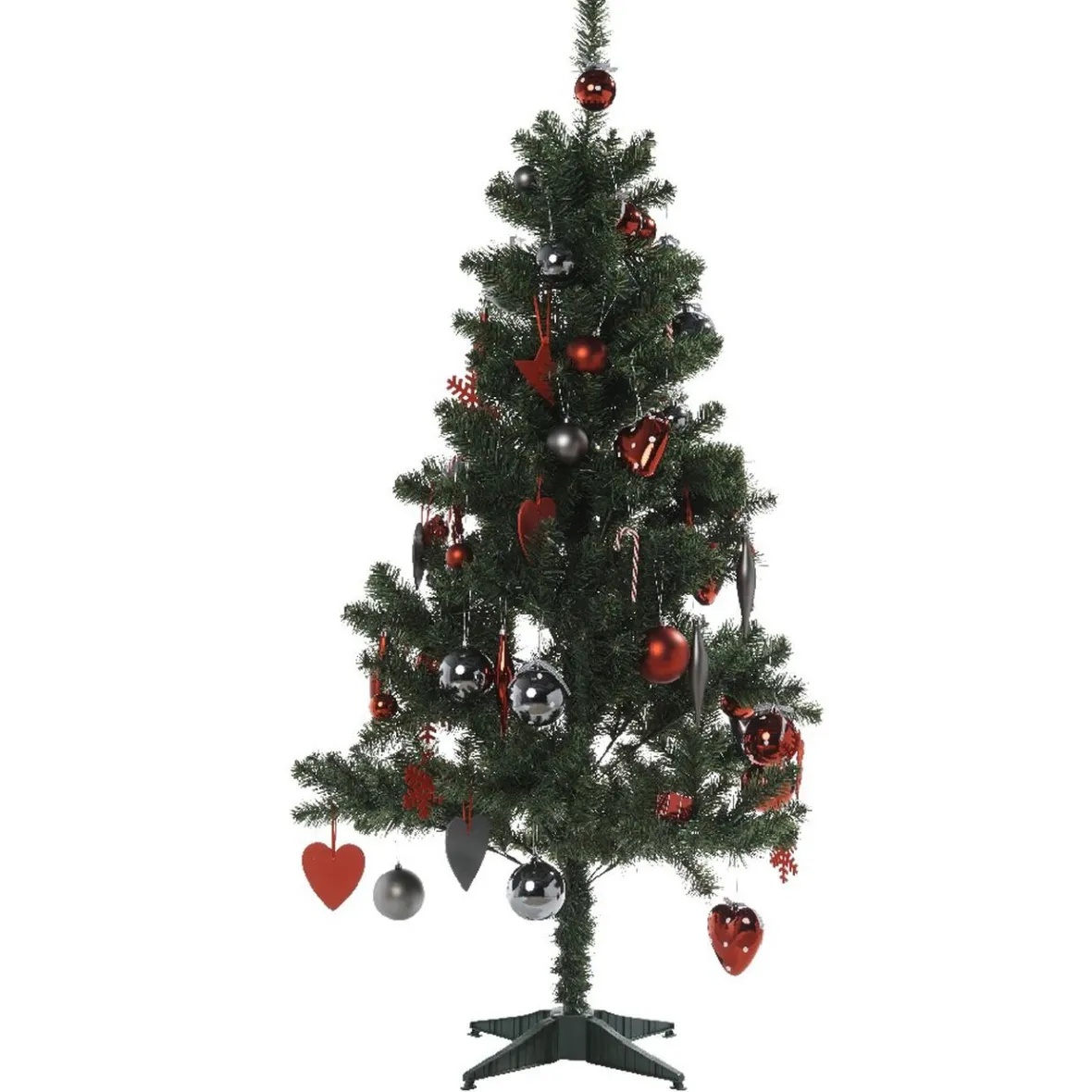Sapin et ses 75 décorations h. 150 cm-Gifi Discount