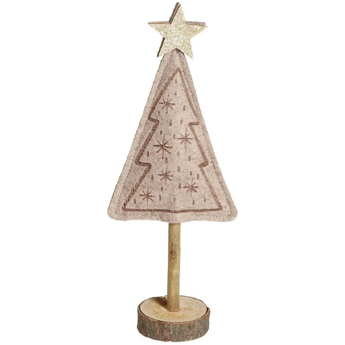 Sapin feutrine et bois à poser H27cm-Gifi Sale