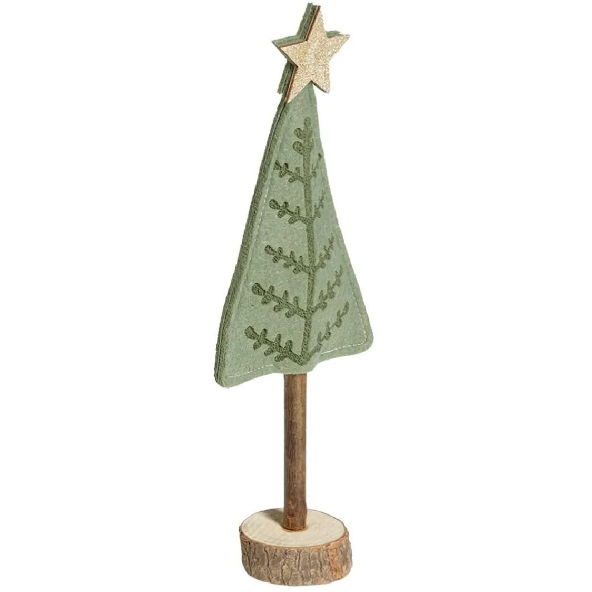 Sapin feutrine et bois à poser H27cm-Gifi Sale