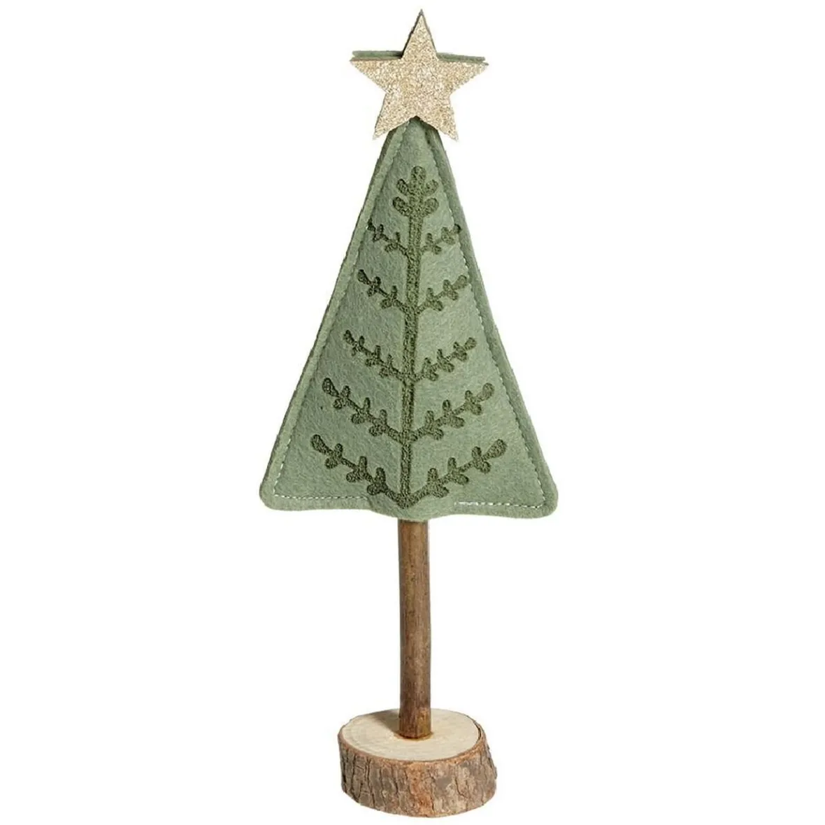 Sapin feutrine et bois à poser H27cm-Gifi Sale