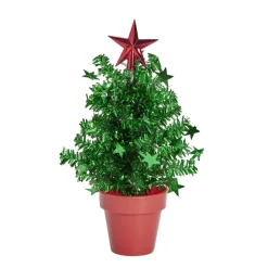 Sapin guirlande en pot à poser Ø11,5xH20cm - 3 coloris-Gifi Online