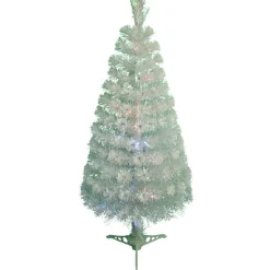 Sapin NOEl blanc fibre optique H90 cm-Gifi Discount