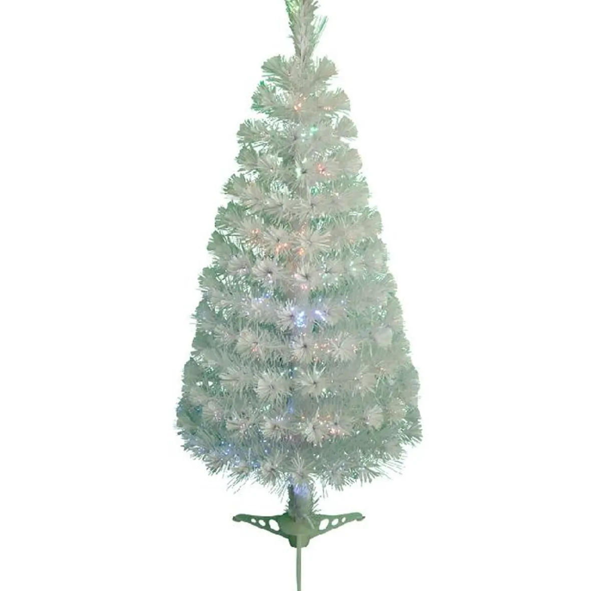 Sapin NOEl blanc fibre optique H90 cm-Gifi Discount