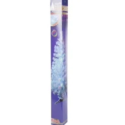 Sapin Noël Blanc en fibre optique 24 Led Multicolore H150 cm-Gifi