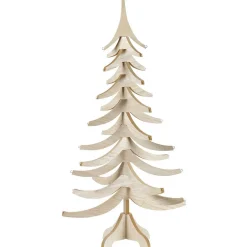 Sapin Noël bois amovible H. 120 cm-Gifi Online