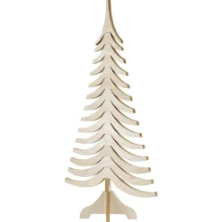 Sapin Noël bois amovible H. 120 cm-Gifi Online