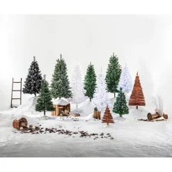 Sapin Noël bois flotté brun 0,53 m-Gifi