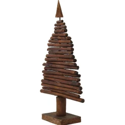 Sapin Noël bois flotté brun 0,53 m-Gifi