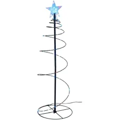 Sapin Noël lumineux 80LED multicolores Ø20xH60cm-Gifi Discount