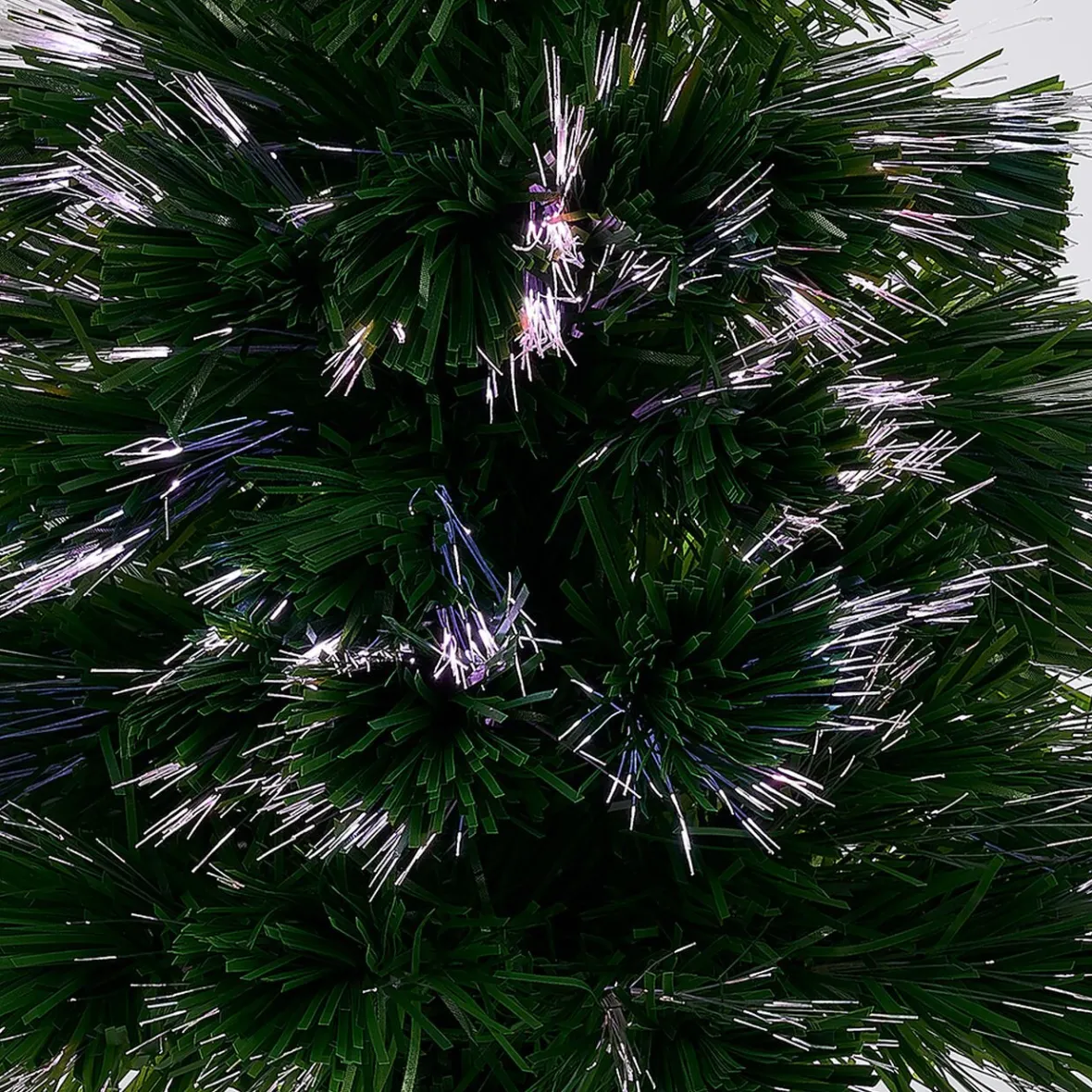 Sapin Noël Vert en fibre optique 6 Led Multicolore H60 cm-Gifi Sale