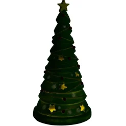 Sapin solaire lumineux LED blanc chaud H29,7cm-Gifi New