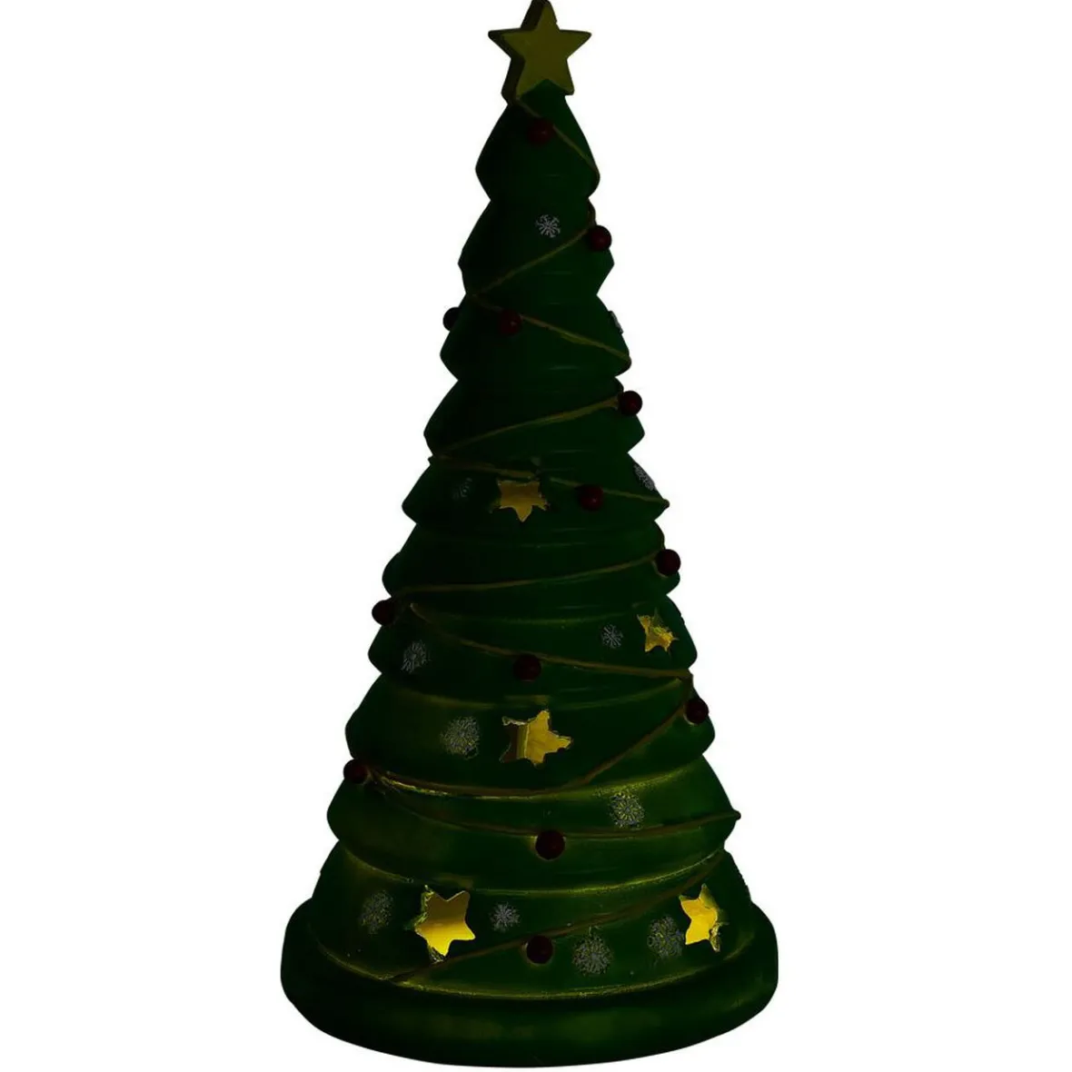 Sapin solaire lumineux LED blanc chaud H29,7cm-Gifi New