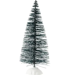 Sapin vert accessoires village de Noël x5-Gifi New